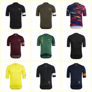 Summer Pro Team Rapha Short Sleeve Roupa Ciclismo Cycling Jersey andningsbara cykelkläder snabbtorkade MTB-cykel sportkläder Y20112107