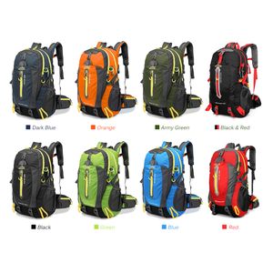 Nova mochila de viagem para esportes ao ar livre 40L equitação montanhismo escalada caminhadas bolsa masculina feminina mochila grande capacidade à prova d'água