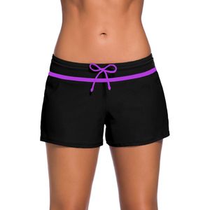 Pantaloncini da bagno da donna Pantaloncini da bagno separati in due pezzi Pantaloni da bagno tinta unita Sport da donna Corsa da spiaggia Corto Plus Size