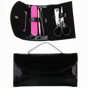 New Black Purse Design in1 Manicure Set Pedicure Grooming Kit Bachelorette Favors Wedding Gifts For Guests set