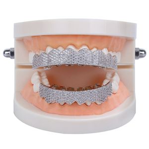 Biżuteria hip-hopowa Mens Diamond Grillz Zęby Osobowość Charms Gold Iced Out Grills Fashion Raper Men Fashion Accessories