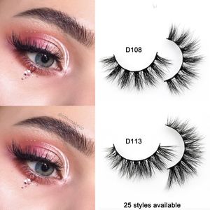 3d Nerze Wimpern handgefertigte Strip -Wimpern Grausamkeit kostenlos Luxus Nerz Wimper