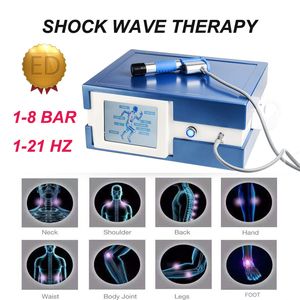 Elektromagnetisk Shockwave Utrustning ESWT Shock Wave Pain Relief Machine för Salon Clinic Använd Ed Behandling