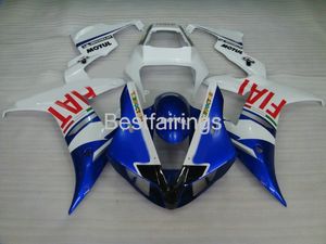 High quality Injection molding fairing kit for YAMAHA R1 2002 2003 blue white fairings YZF R1 02 03 VC36