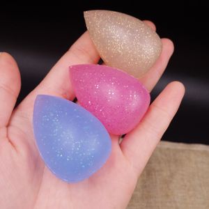 Coshine st D Egg Round Silicone Jelly Makeup Blender Sponge Flawless Silica Cosmetic Puff Ramdon Style
