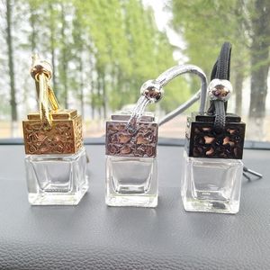 سيارة معلق العطور مرآة الرؤية الخلفية حلية الهواء المعطر للزيوت العطرية الناشر العطر زجاجة فارغة LX7111