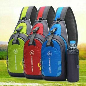 Erkekler Naylon Sling Bag Crossbody Omuz Göğüs Döngüsü Günlük Seyahat Açık Spor Messenger Çantası