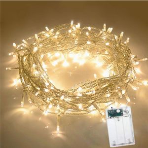 Stringa di luci natalizie Decorative Led Fairy Light 1.5M 10LED 2 modalità Ghirlande di luci per la festa dell'albero della finestra