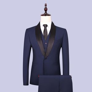 Men's Suit 3 Pieces Blazers/Pants/Vest Sets Groom Wedding Dress Suits / Men's Casual Business Suits Jacket Coat Trousers