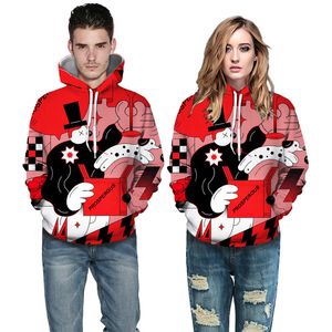 2020 Moda 3D Drukuj Bluzy Bluza Dorywczo Pulower Unisex Jesień Zima Streetwear Outdoor Wear Women Men Bluzy 22805