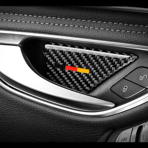 4 pcs Carbon Fiber Car Sticker Inner Door Handle Bowl Cover Trim for Mercedes Benz C Class W204 W205 GLC X205 E Class W212 W213 GLK Accessories