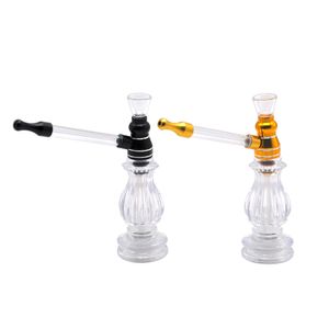 Newest Hookah Shisha Smoking Glass Water Pipe MM Aluminum Metal Tobacco Ice Catcher Thickness Glass For Smoking Water Pipe Bongs
