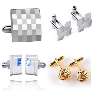 Quadrado Abotoaduras Cufflinks de Strass Abotoaduras de torção Para o homem abotoaduras de casamento Francês Melhor Presente do Dia Dos Pais Xmas livre TNT Fedex