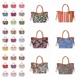 Women Leopard Handbag Printing Plaid Weekend Bags Large Capacity Travel Tote with PU Handle Sports Yoga Totes Storage Maternity Bags RRA2653