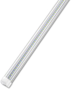 Lampada a LED T8 da 1 piede, 10 W, 6000 K, bianco freddo, luci a tubo integrate a forma di V a LED, cucine, armadi, luce di lettura, plug and play