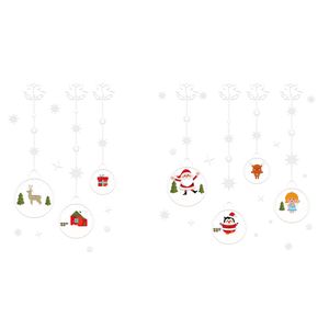 DIY Christmas Wall Stickers Removable Window Clings for Home Restaurant Coffee House Supermarket