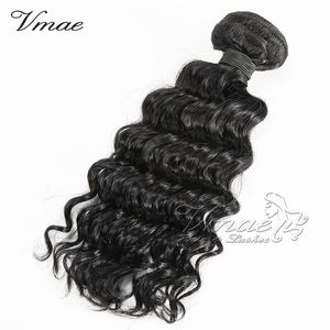 VMAE Indian Deep Wave Human Human Human Natural Cor 10 a 18 polegadas 100g/peça 3 peças não processadas