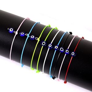 20 teile/los Glück Kabbalah Rote Schnur Hamsa Armbänder Blau Türkische Bösen blick Charme Frauen DIY Freundschaft Schmuck