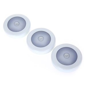 3PCS Pil LED Hareket Sensörü Gece Işığı Koridor Lambası Powered