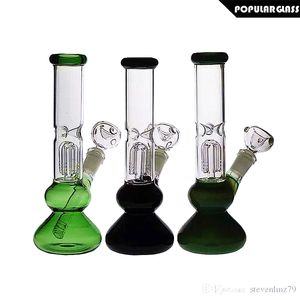 SAML 25 cm Tall Dab Rig Nargile Cam Sigara Su Borusu Difüzyon Perjolat Bong Düz Yağ Kuleleri Eklem Boyutu 14.4mm PG5009N