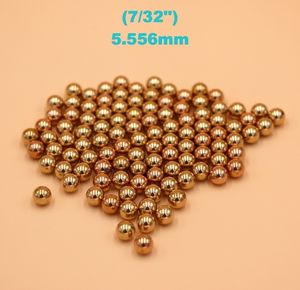 7/32'' ( 5.556mm ) Solid Brass (H62) Bearing Balls For Industrial Pumps, Valves, Electronic Devices, Heating Units and Furniture Rails