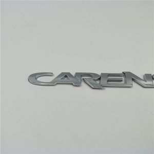 For Kia CARENS Rear Trunk Chrome 3D Letter Badge Emblem Auto Tail Sticker