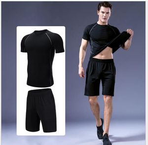 Sports Elastic Fitness Clothes Men's Fast-drying Tight Garment Running Men's Suit Training Fitness Clothes