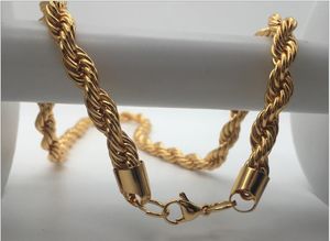 European and American Men's 18K Gold Necklace 2.5nk Gold Chain