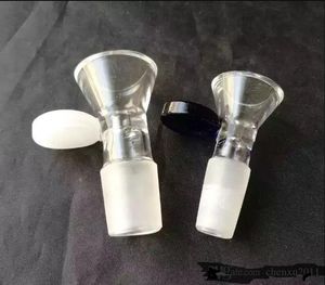 Erkek 14 18 G.O.G Kase 2pcs/Lot Siyah sap ve küçük petek cam su borusu 18mm dişi eklem bong bubbler