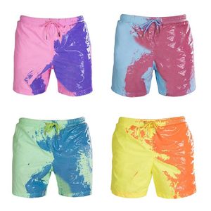 Sommer-Badeshorts mit Farbwechsel, Badebekleidung, temperaturempfindliche, farbwechselnde Strandhose, Badehose, Shorts für Kinder