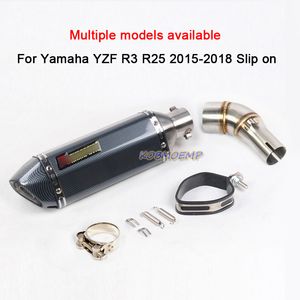 Motorrad-Auspuff-Verbindungsrohr Schalldämpferrohr für Yamaha YZF R3 R25 MT03 YZFR3