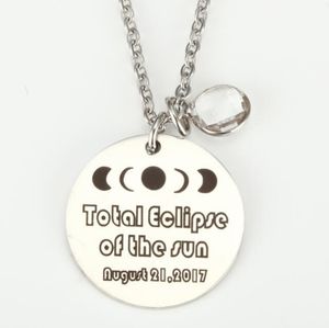 Total eclipse Round Jewelry Mercury Venus Earth Mars Jupiter Saturn Neptune Pluto Planet crystal Pendant Necklace Gifts