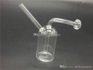 água Vidro Oil Burner Bubbler Bong tubulação queimadores pequenos tubos bubbler dab Plataformas Plataforma petrolífera para fumar Hot Popular Mini Bongos taça inebriante cera