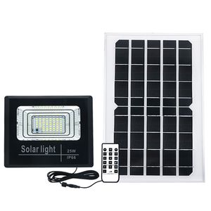 Luz solar solar da lâmpada 25W LED solar lâmpada ao ar livre luzes do jardim LED Lâmpadas de rua Ligth sensor com remoto