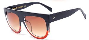 Atacado-Mecol Moda Óculos de Sol Mulheres Marca Design Gradiente Sun Óculos Femininos Flat Oversize Shades Sunglass UV400 M100