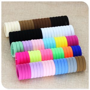 40 Pc Girl Elastic Hair Bands Black White Hair Accessories Gum For Hair Ponytail Rubber Bands Holder
