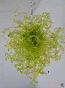 100% soprado CE UL Borosilicate Murano vidro Dale Chihuly Arte Sonho Green Light American Style Chandelier