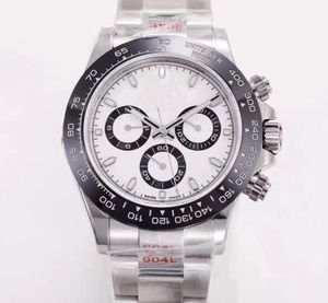 الساعات المصممة Rolxs Factory Super Perfect Mens 4130 Movement Automatic Mechanical 40mm Ceramic Bezel 904L Steel Steam