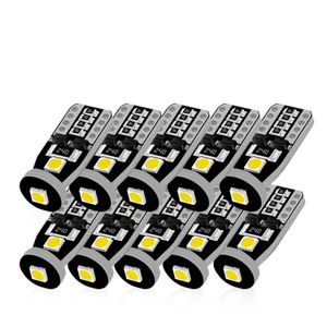 50 sztuk T10 Żarówki LED White 3SMD 3030 Car Light W5W 194 168 Błąd CANBUS CANCELLER BARB 12V KILGE Lampa Włącz Dekoder światła sygnału