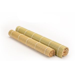 Naturlig bambu sushi roll grön hud gardin matta diy non stick verktyg mögel flera storlekar för hemrestaurang