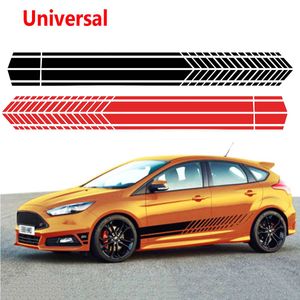 Universal Sports Racing Stripe Graphic Stickers Truck Auto Car Body Side Deur Decals