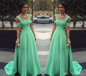 2019 Cheap Mint Green Evening Dress Spaghetti Simple Long Formal Holiday Wear Prom Party Gown Custom Made Plus Size