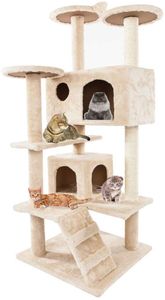 Kot drzewa i wieże Prime dla dużych kotów cali meble kocięta wieża aktywności z porysowania postów Kitty Pet Play House