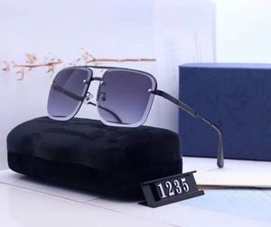 Luksusowe kobiety designerki metalowe okulary przeciwsłoneczne luksusowe okulary przeciwsłoneczne Astaumbral Beach w stylu G1235 okulary UV400 7 Kolory Wysoka jakość z pudełkiem