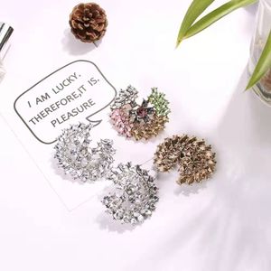 All'ingrosso- orecchini pendenti con diamanti per le donne orecchini a bottone con ciondoli in cristallo colorato gioielli di nozze di fidanzamento con orecchini di moda di lusso