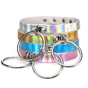 colar de metal O Ring Laser Choker colares Collar Sub Slave colares designer de colar de luxo designer de jóias colar de mulheres