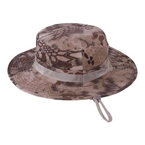 Camuflagem Tactical Hat Verão Sports Sun Caps Boonie Pescador Chapéus Bucket Estilo Men Training Mulheres exterior Caça