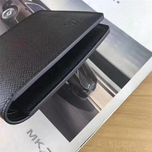 Good quality Luxury L Hot Leather Men Wallet Short Mini Small Wallets Mens Designer Purse Card Holder Checkbook Purses High-end Gift box