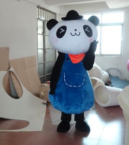 Professional custom Panda princess Mascot Costume Character Panda lady Mascot Clothes Christmas Halloween Party Fancy Dress