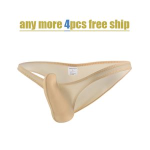 30590 Ultra-Low-Waisted Mens Sexiga Underkläder Seamless Tunna Nylong Penis Pouch Mens Sexiga Underkläder Transparenta G-strängar